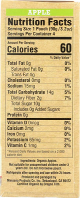 North Coast Organic Apple Sauce 4ct Pouches (Pack of 4)4