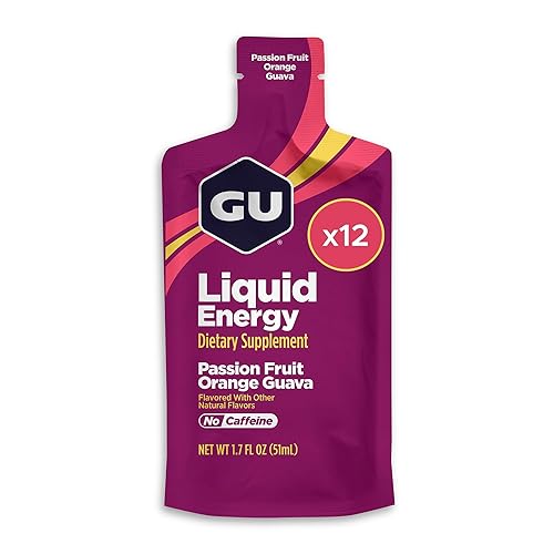 GU Energy, Liquid Energy, Passion Fruit Orange Guava - 12 Count