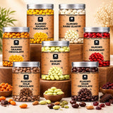 EDZZEL Orange Flavored Chocolate Covered Almonds - Nuts in Smooth Chocolate Coating