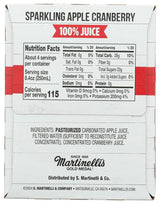 Martinellis Sparkling Apple Cranberry Juice 4Pk, 8.4 Fz