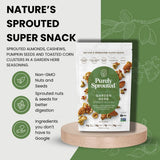 Purely Sprouted Garden Herb Snack Mix: Vegan, Gluten-Free, and Non-GMO Blend for a Healthy Crunch! (4 oz, 6 pack)