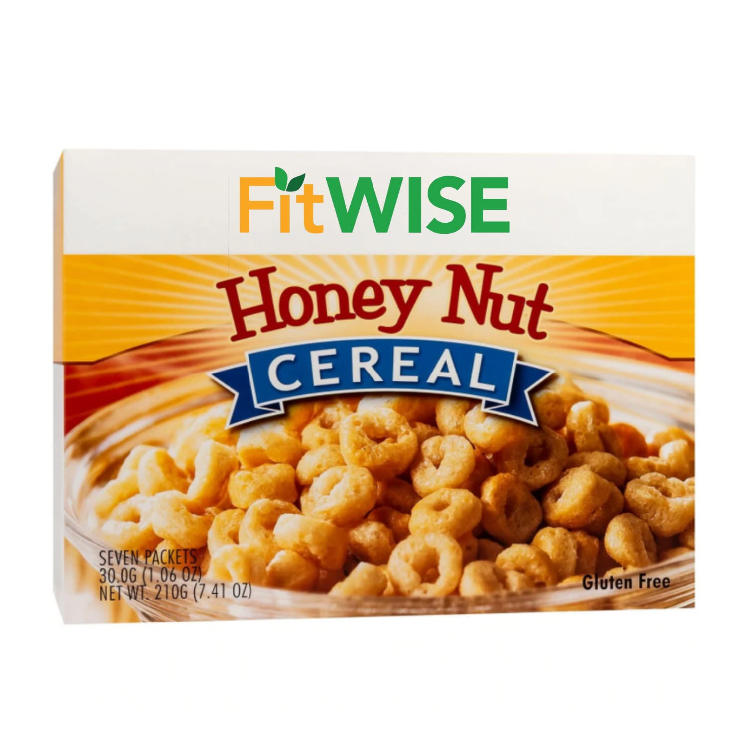 FITWISE - High Protein Cereal, 15g Protein, Low Sugar, Ideal Protein Compatible, 7 Servings Per Box (Honey Nut)