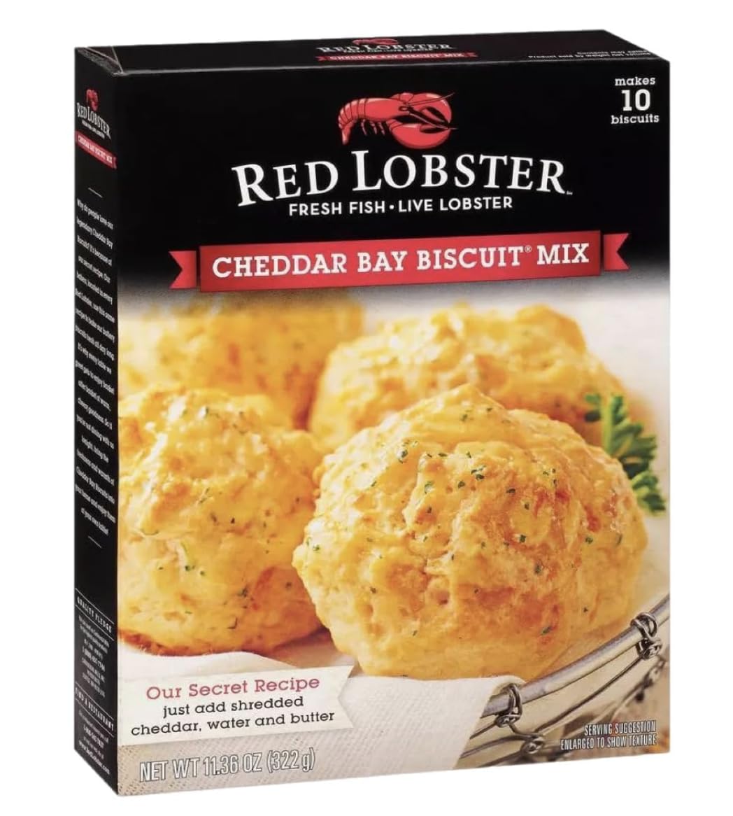 Red Lobsters Cheddar Bay Biscuit Mix 11.36 oz Box w/Exit 28 Bargains Sticker