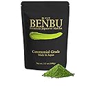 BENBU Matcha Powder - Ceremonial Grade, First Harvest, Stone-Milled in Japan, Authentic Japanese Green Tea, No Additives, 3.5 oz (100g) Pouch