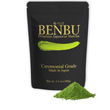 BENBU Matcha Powder - Ceremonial Grade, First Harvest, Stone-Milled in Japan, Authentic Japanese Green Tea, No Additives, 3.5 oz (100g) Pouch