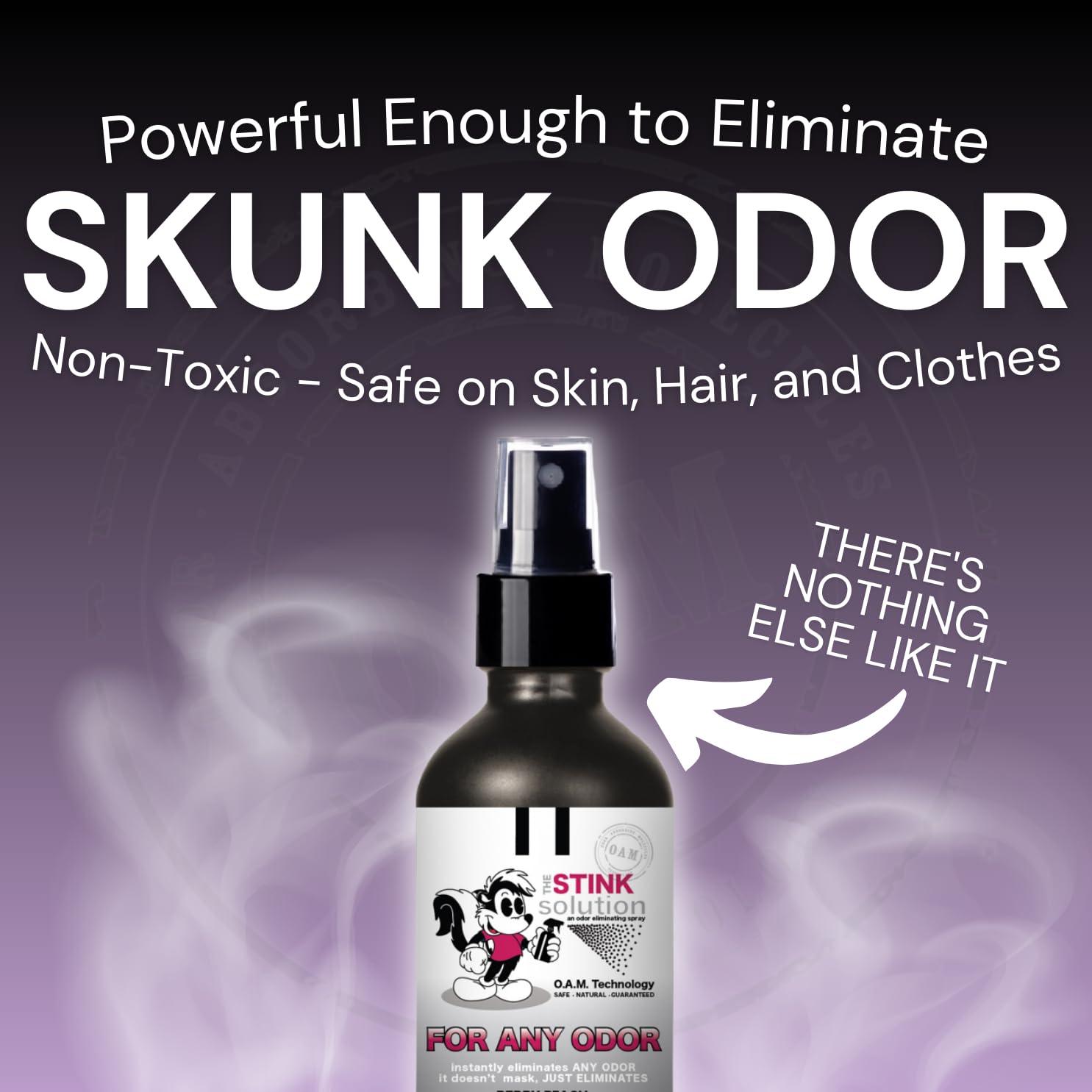 Unscented Odor Eliminating Spray with OAM. Eliminates all odors without using any fragrance. Completely Safe and incredibly effective. 2 16 oz Bottles