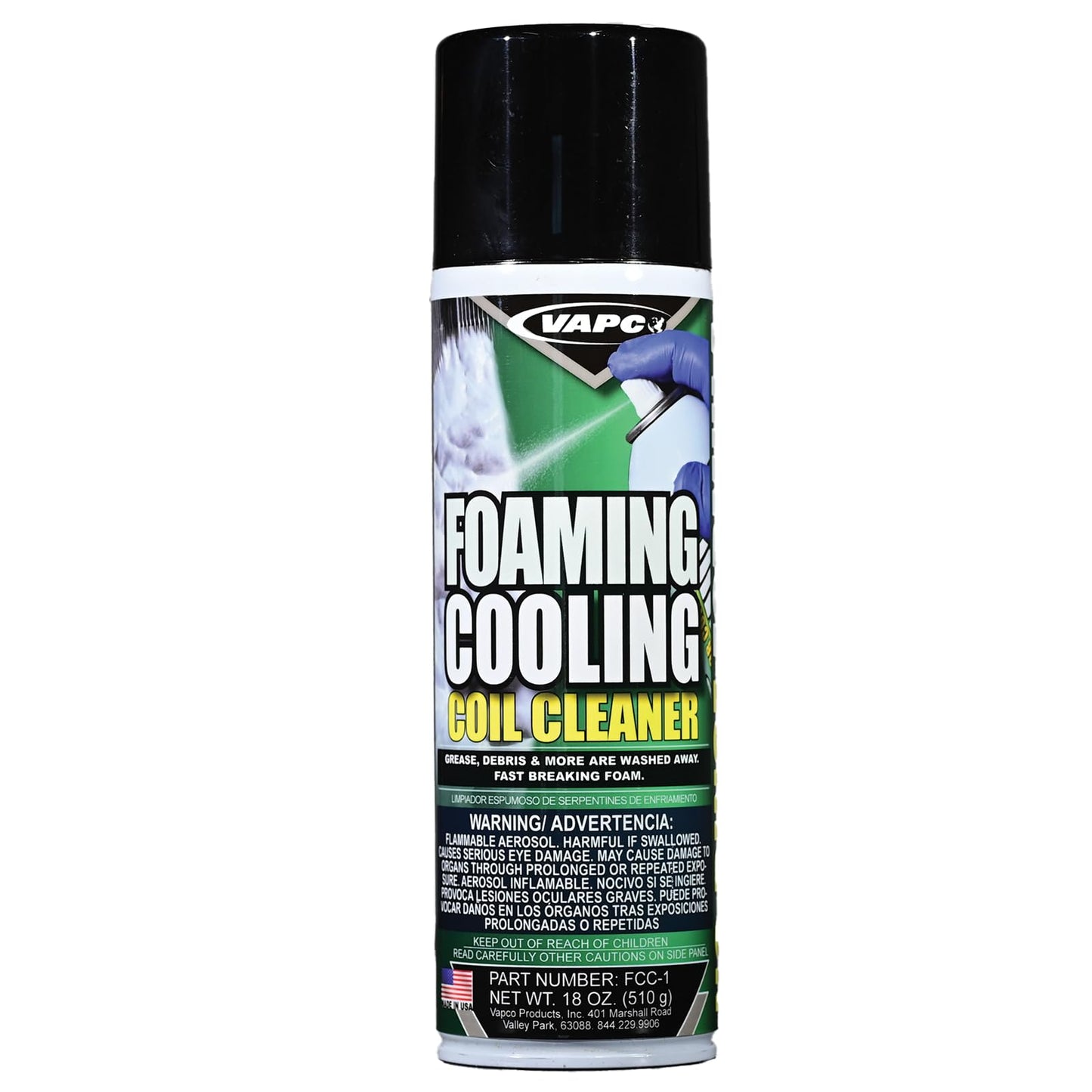 VAPCO 18 Oz. Evaporator Coil Cleaner Foaming FCC-1