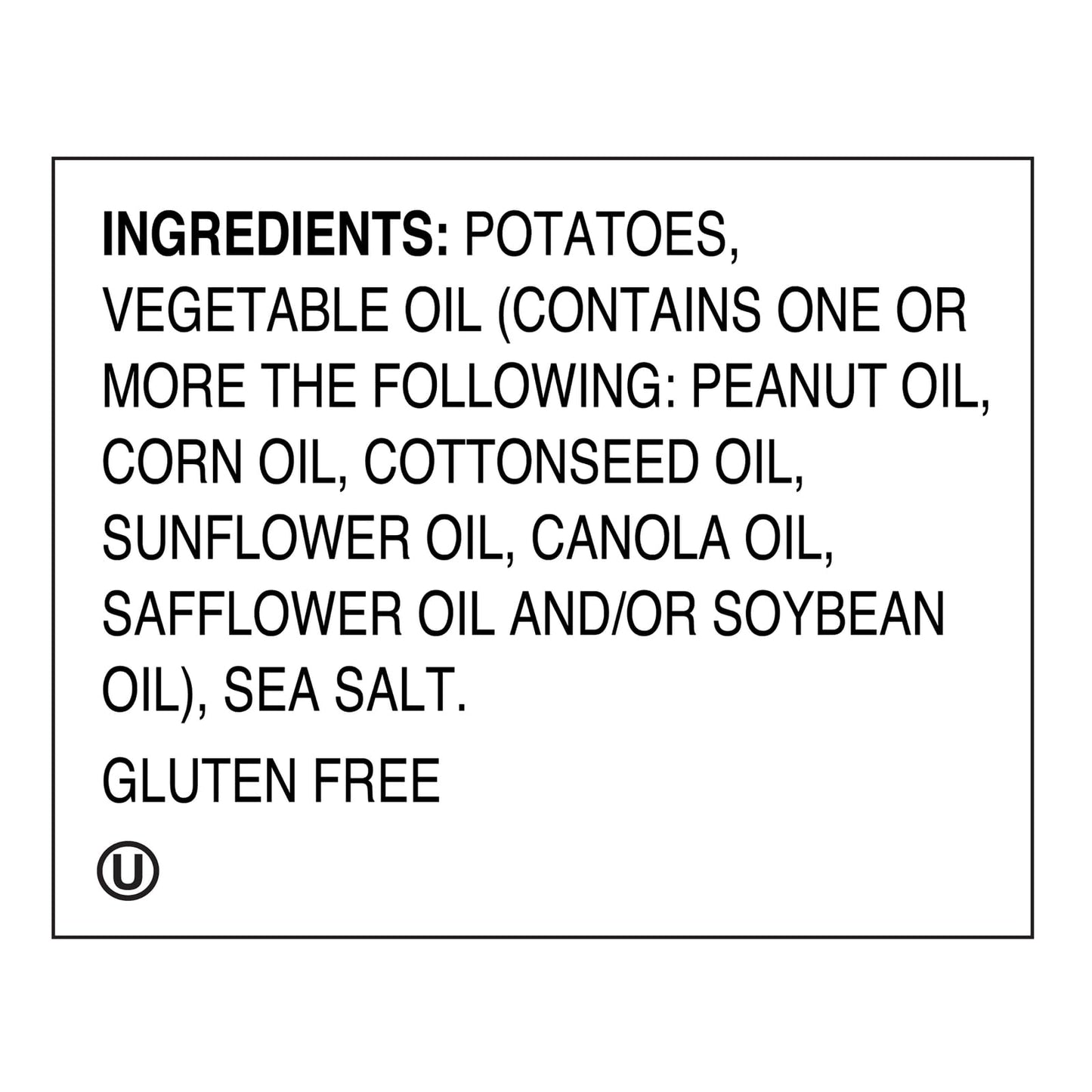 Dirty Sea Salted Potato Chips, 2 Ounce - 25 per case.