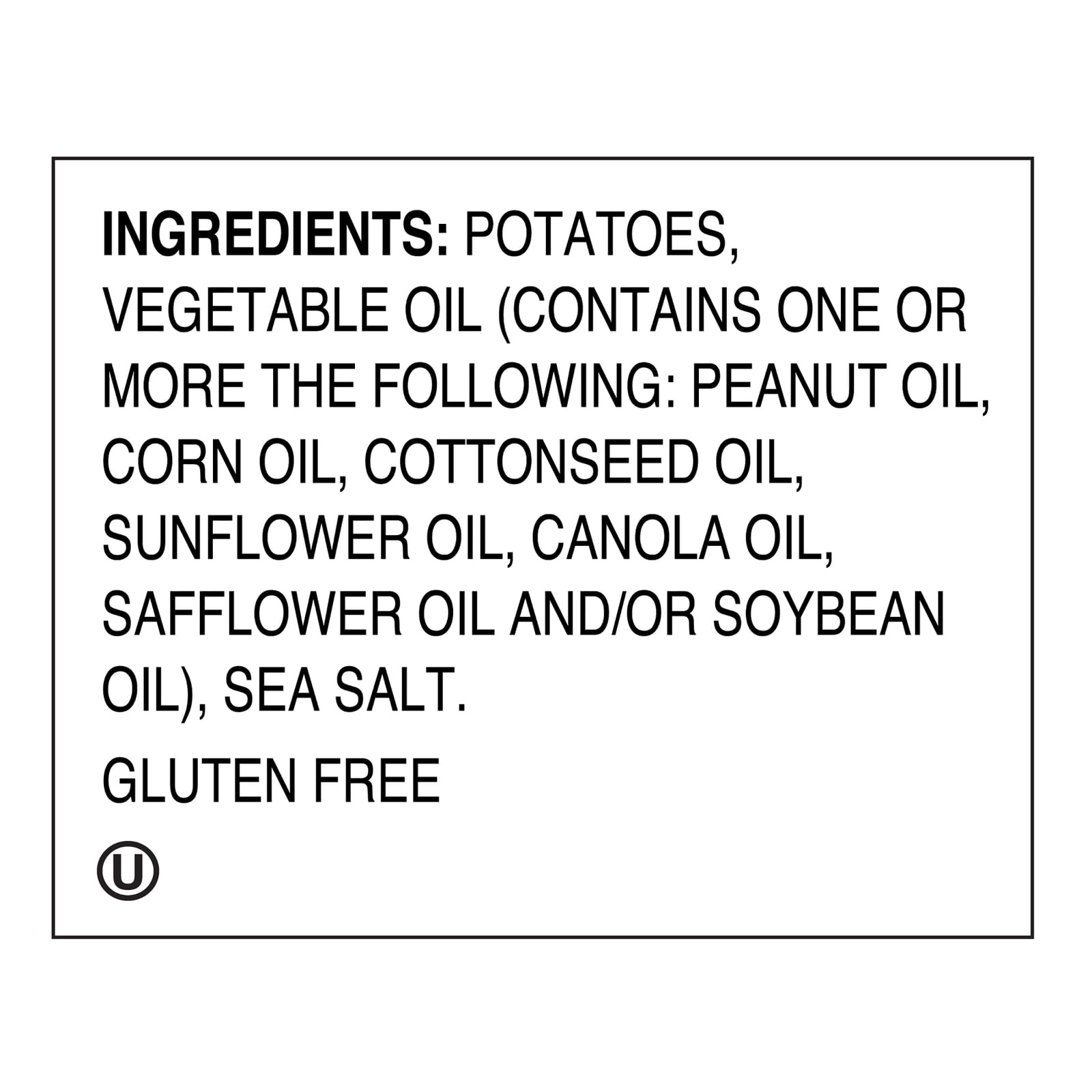 Dirty Sea Salted Potato Chips, 2 Ounce - 25 per case.