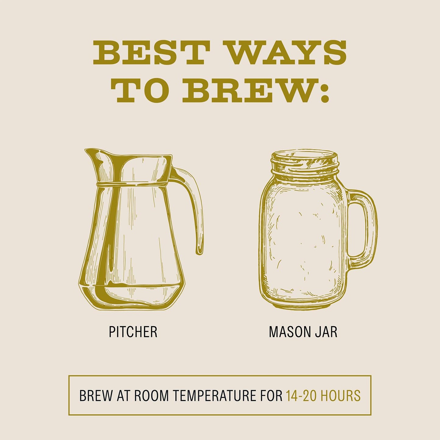 Bizzy Organic Cold Brew Coffee | Light & Bright Blend | Coarse Ground Coffee | Light Roast | Micro Sifted | Specialty Grade | 100% Arabica | Brew Bags