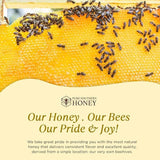 100% Authentic, USA - Made Raw Unfiltered Honey, Made by Pure Southern Honey [ 8 oz ] - Unheated - Non - GMO, No Additives, All - Natural Sweetener