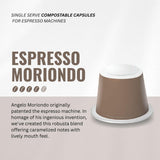 Tayst Espresso Pods, Espresso Moriondo Coffee Capsules, Compatible with Original Nespresso Machine, Sustainable Single Serve, Pack of 30