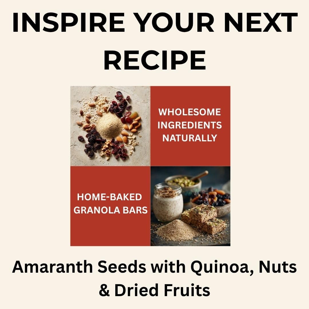 SPICY PANTRY Amaranth Seeds 12 oz - Gluten-Free Ancient Grain Rich in Protein & Minerals - Use for Porridge, Popped Snacks, Baking & Salads