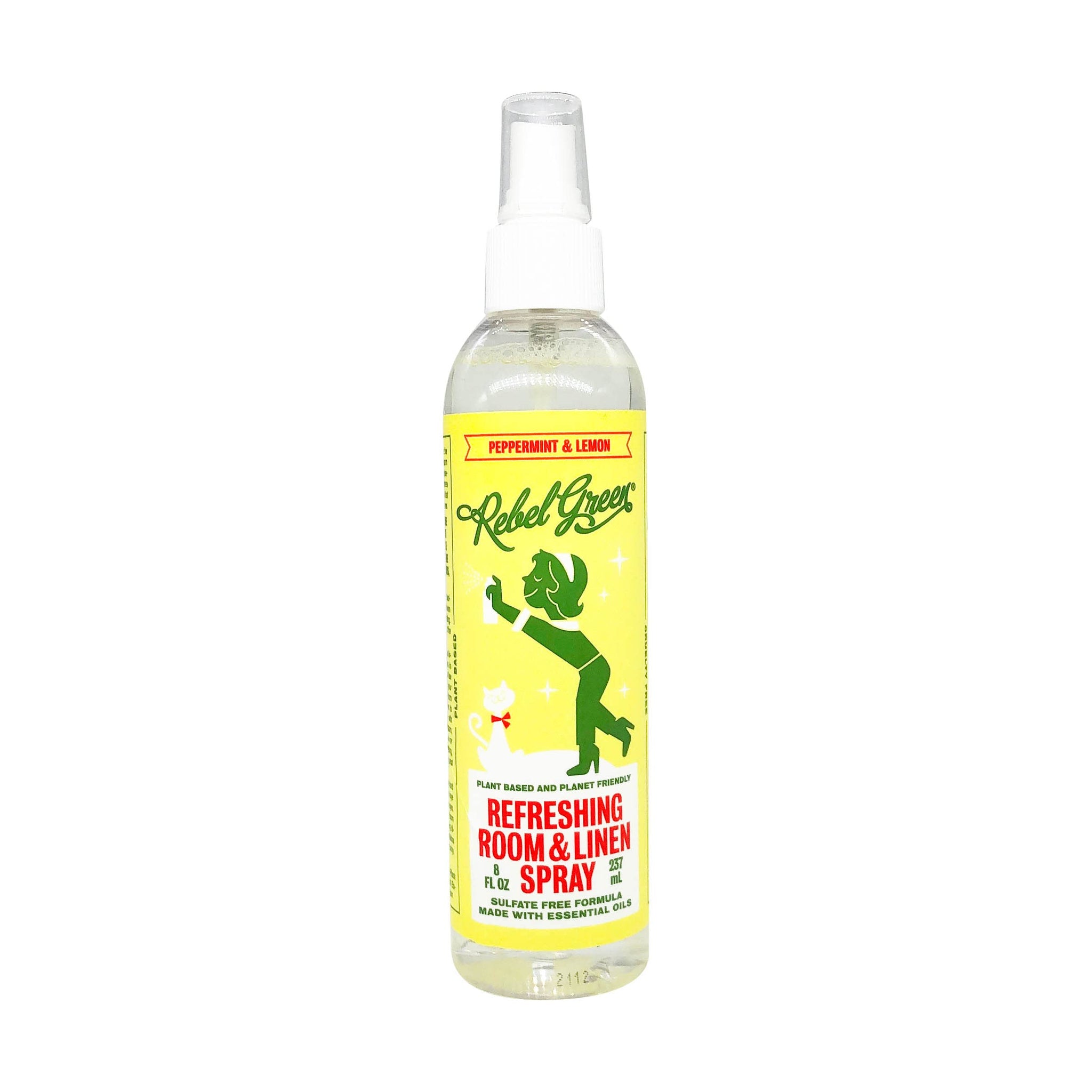 Rebel Green Peppermint Lemon Room and Linen Spray, 8 FZ