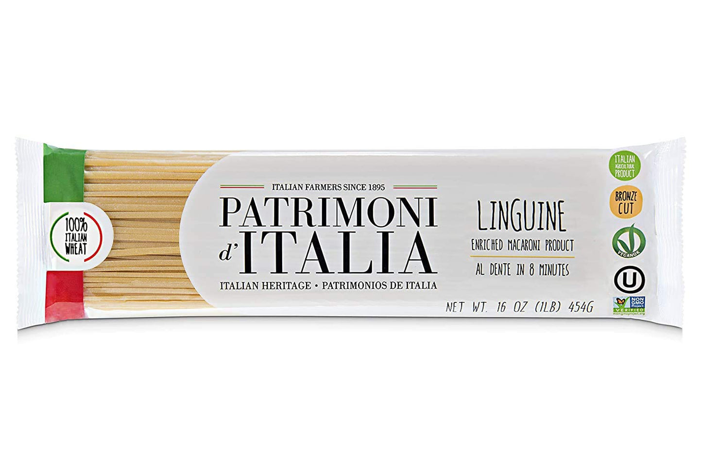 Patrimoni d'Italia Linguine, 1 Pound (Pack of 12)