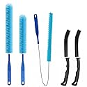 Fanbay 5Pcs Dryer Vent Cleaner Kit Dryer lint Brush Dryer Cleaning Brush Vent Cleaner, Drain Snake, pet Hair Remover Tool for Laundry Drains (30inch)