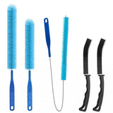 Fanbay 5Pcs Dryer Vent Cleaner Kit Dryer lint Brush Dryer Cleaning Brush Vent Cleaner, Drain Snake, pet Hair Remover Tool for Laundry Drains (30inch)