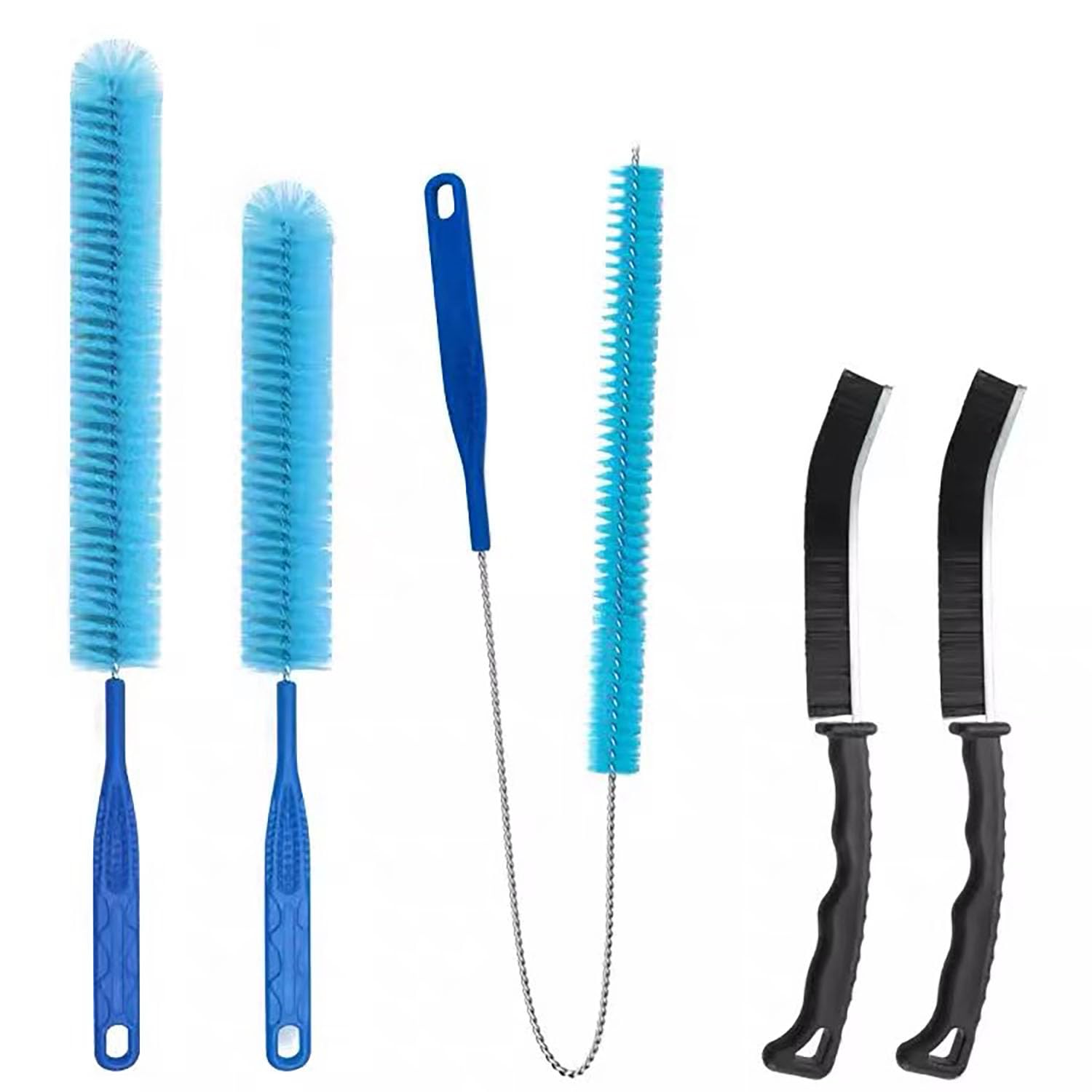Fanbay 5Pcs Dryer Vent Cleaner Kit Dryer lint Brush Dryer Cleaning Brush Vent Cleaner, Drain Snake, pet Hair Remover Tool for Laundry Drains (30inch)