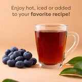 Waka Instant Black Tea Mix, Blueberry Flavored - 100% Tea Leaves, No Additives, Unsweetened Tea Powder for 50 Quarts or 200 Cups - Easy and Quick Hot