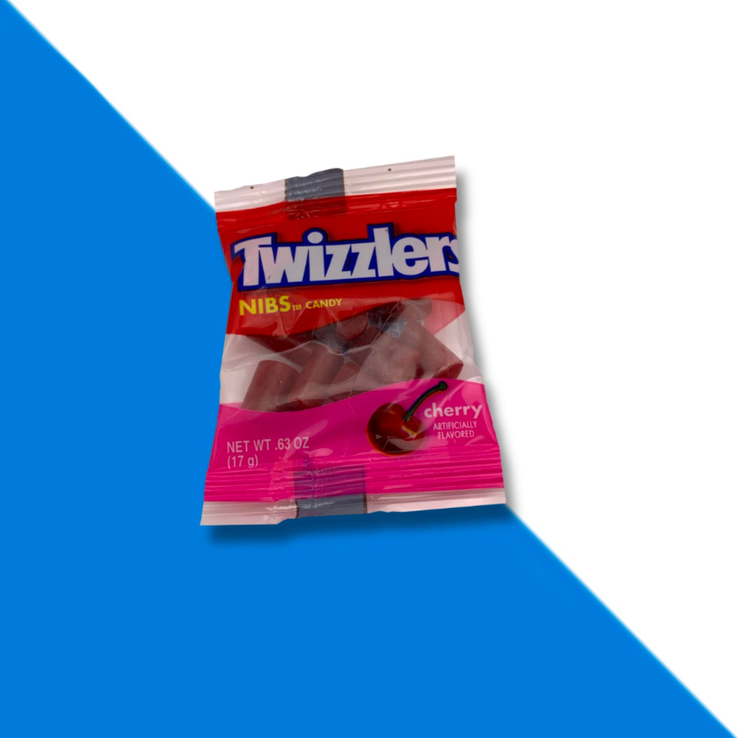 CandyKrave Twizzlers Cherry Flavored Nibs - 50 Pieces - Individually Wrapped Cherry Candy - Chewy & Delicious Candy for Birthdays, Easter, Christmas