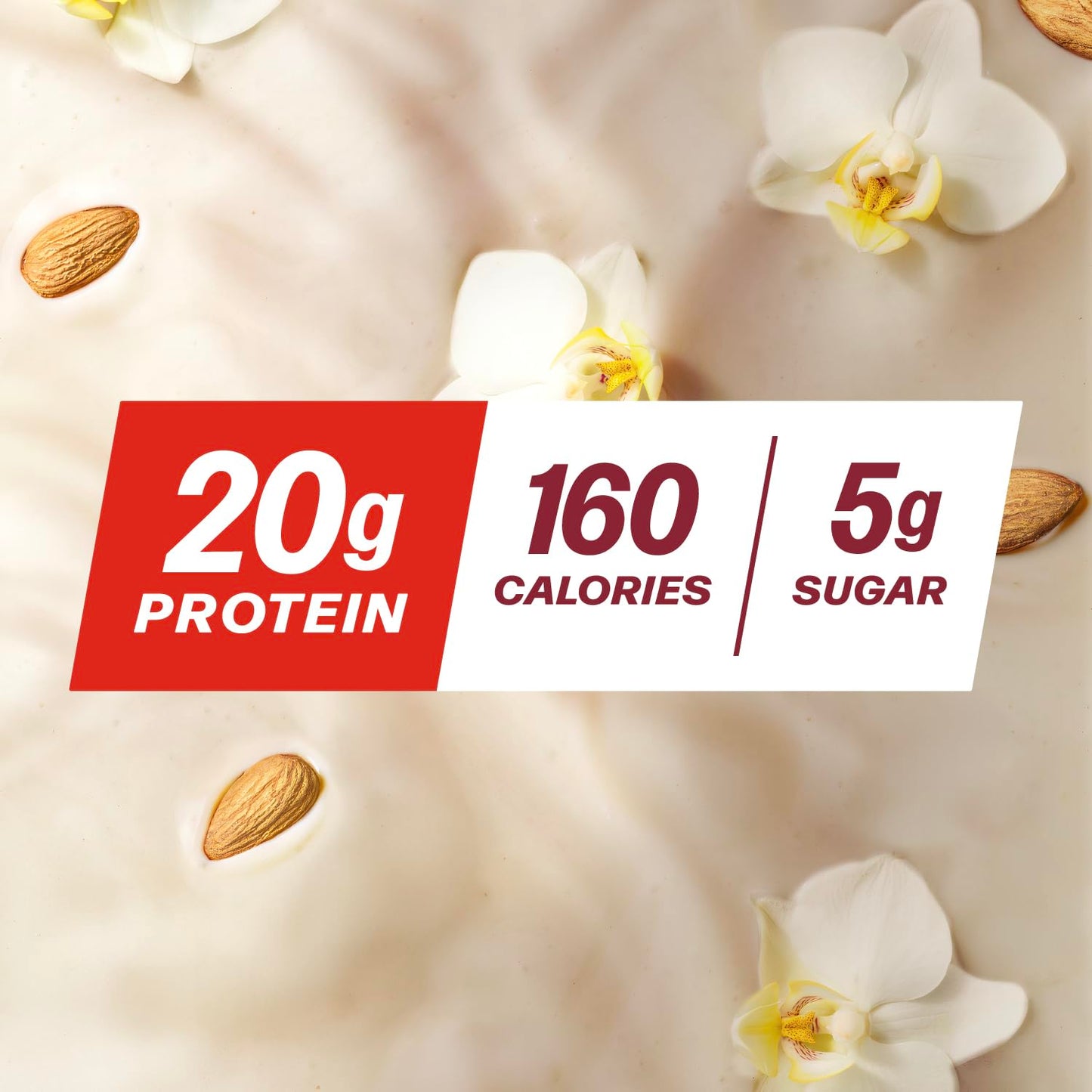 Premier Protein Non-Dairy Plant Based Almondmilk Protein Shake, Vanilla, 20g Protein, 5g Sugar, 11.5 Fl oz (12 Pack)