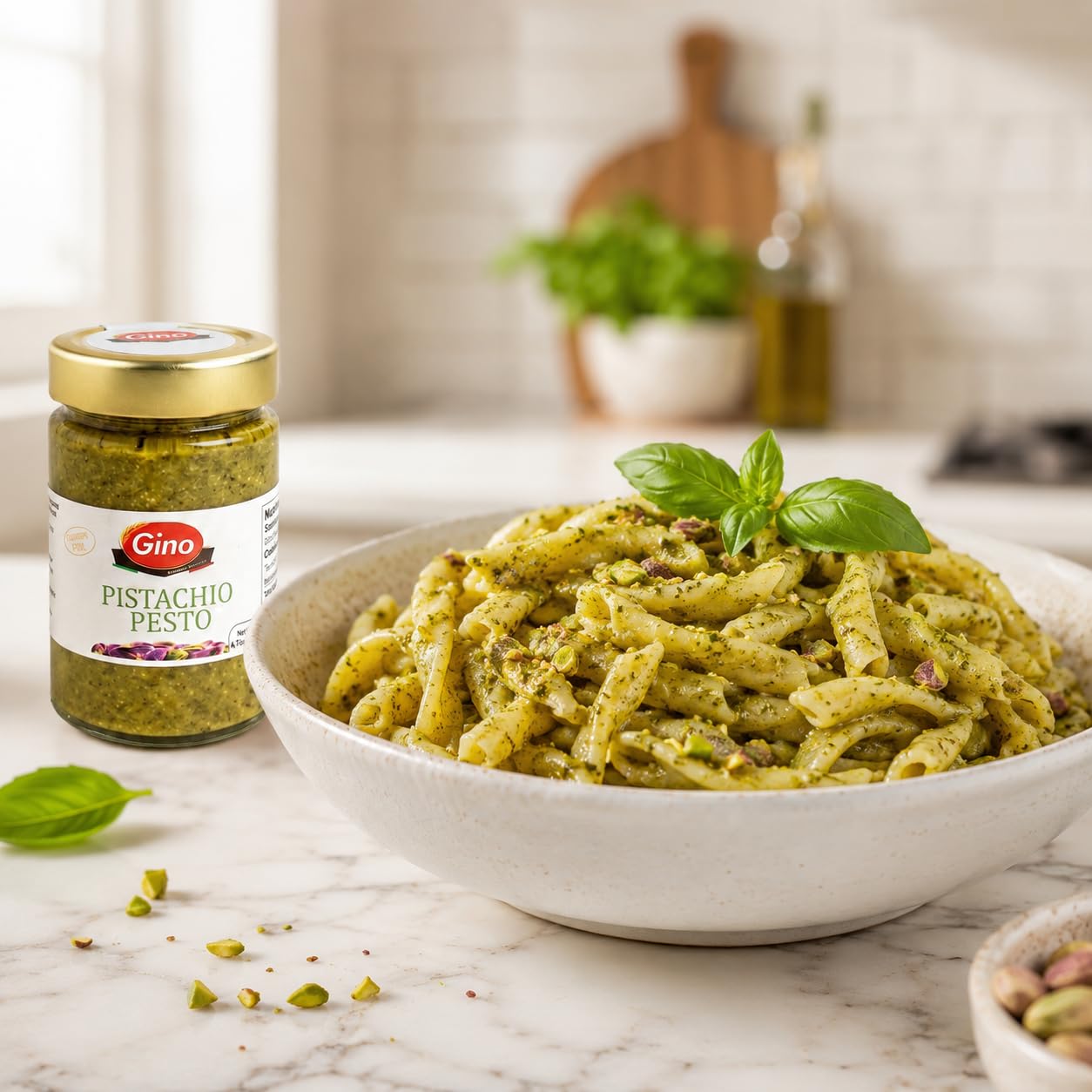 Gino Pistachio Pesto, 6.7 Ounce | Sicillian Pistachio Pesto - Gluten Free