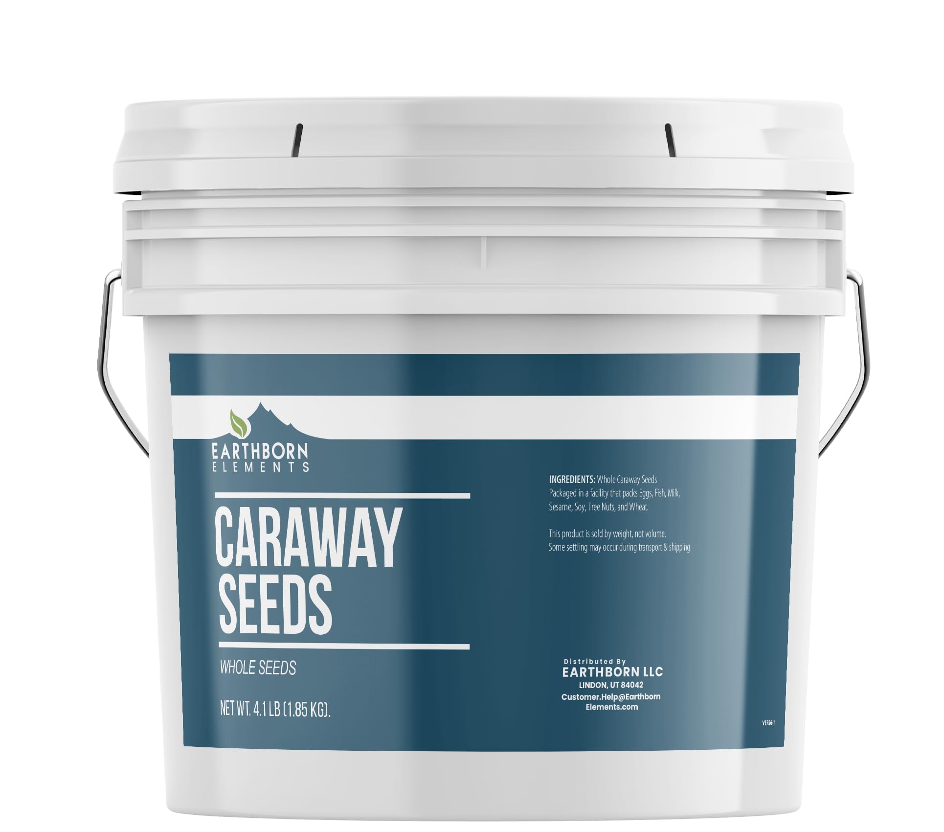 Earthborn Elements Caraway Seeds 1 Gallon Bucket, Rich & Nutty Flavor, Baking & Cooking (65.6 Ounces)