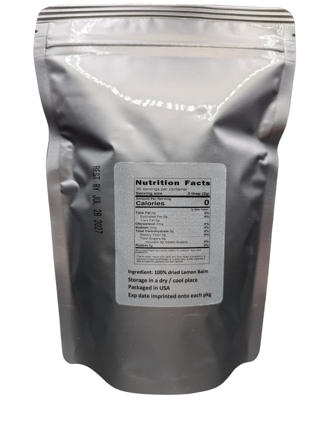 Lemon Balm - Melissa officinalis Dried Loose Leaf by Nature Tea (2 oz)