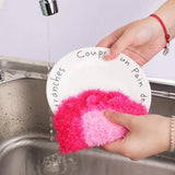 10 Pieces Big Size Fruit Dish Scrubber Non Scratch Kitchen Cleaning Sponge Double Layered No Odor Cloths for Washing Dishes Cookware, Tubs, Sinks