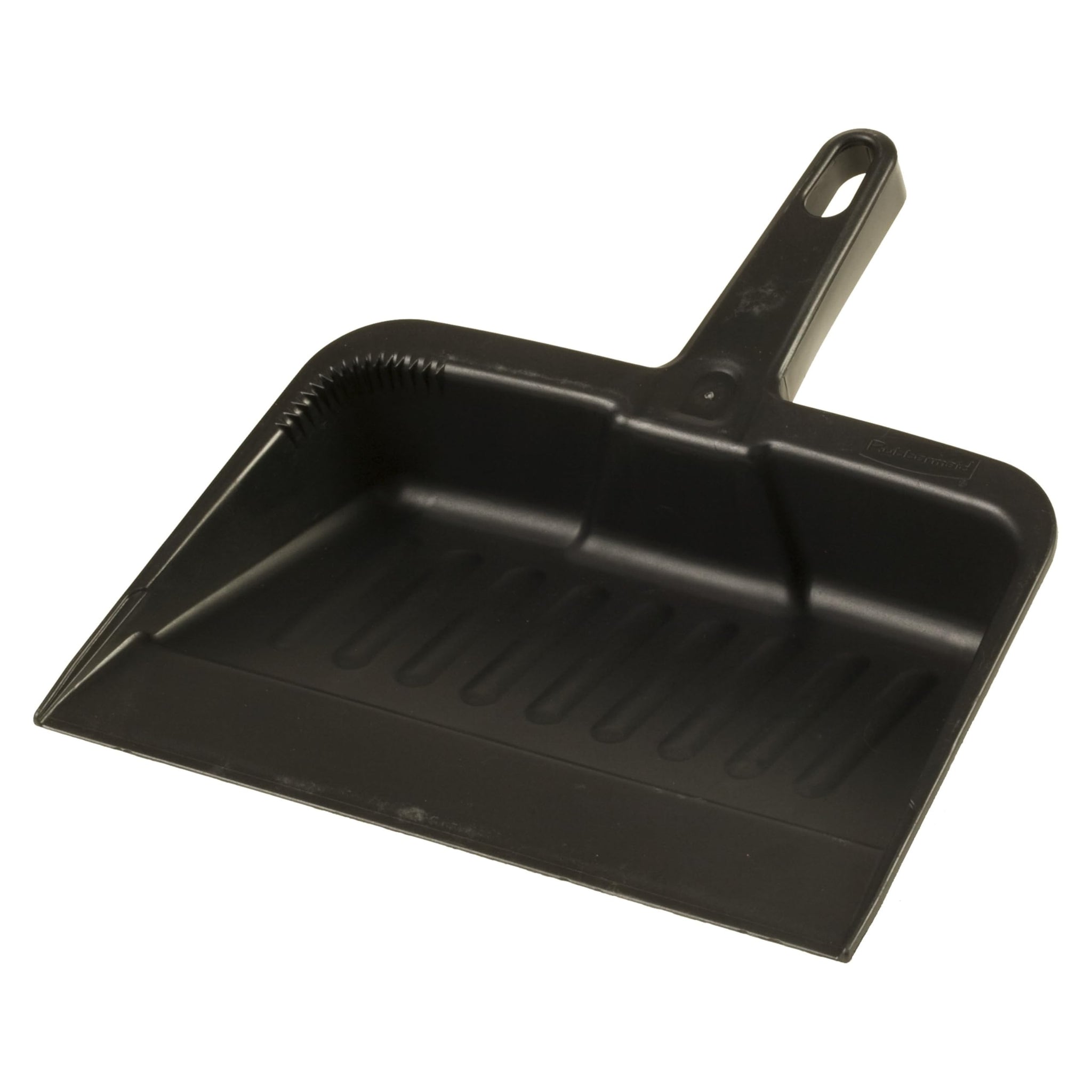 Rubbermaid Commercial Products 12.25, Heavy-Duty Dust Pan, Durable Plastic, Charcoal, Ideal for Industrial/Professional Debris Collection & Home