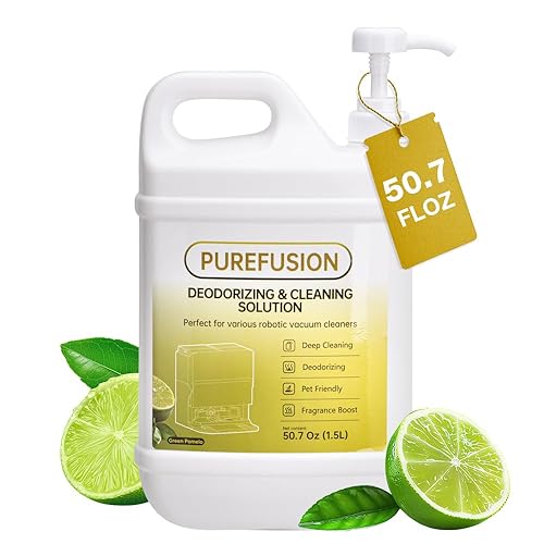PUREFUSION Cleaning Solution Refill 50.7Fl Oz/1.5L for All Roborock Mopping Robot and Wet Dry Vacuums Saros 10, Saros 10R, S7, S8, Qrevo, Q7, Q8