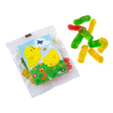Easter Chicks Gummy Worm Handout Packs 18 Pieces
