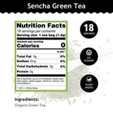 Buddha Teas - Organic Sencha Green Tea - For Health & Wellbeing - Japanese Green Tea - With Antioxidants & Minerals - Clean Ingredients - Caffeinated