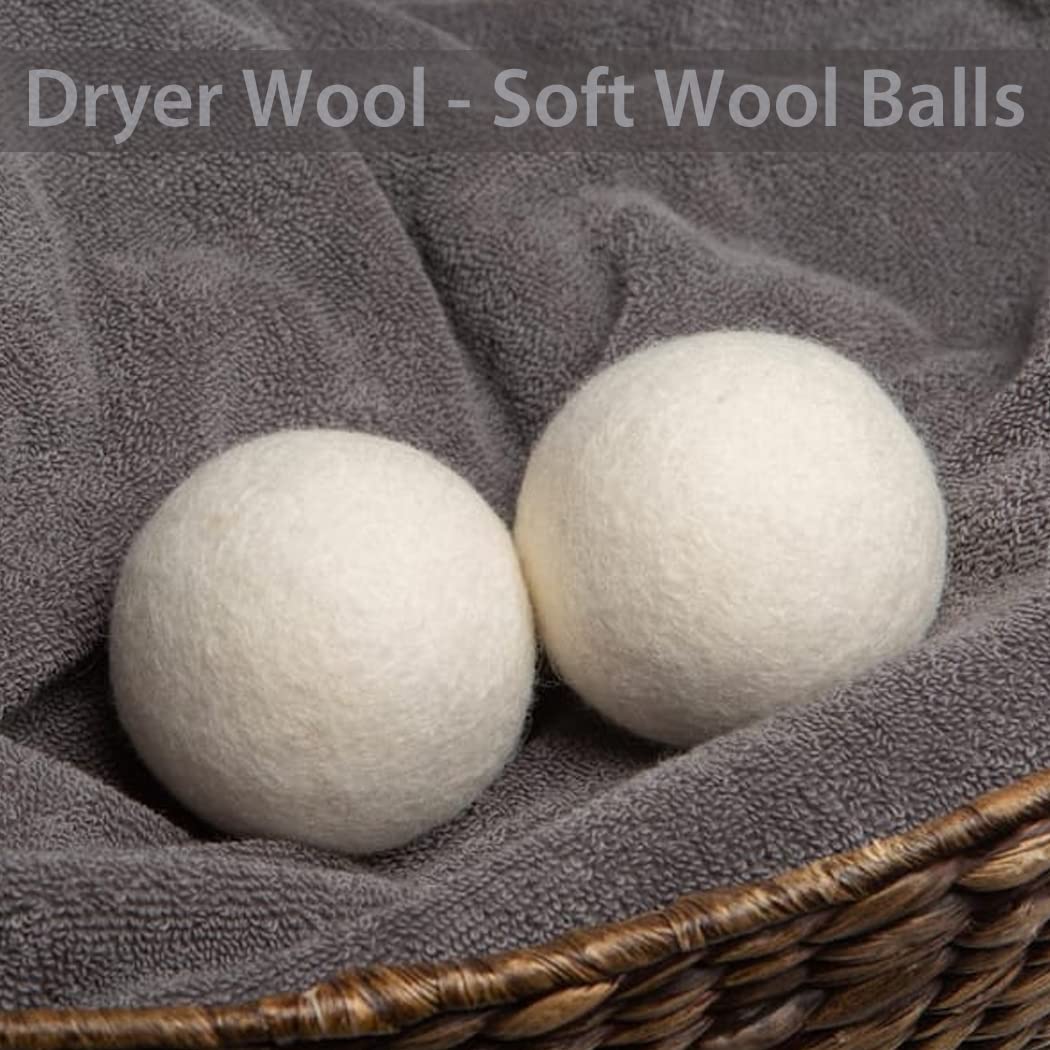 Dryer Wool Soft Wool balls- Pack of 2