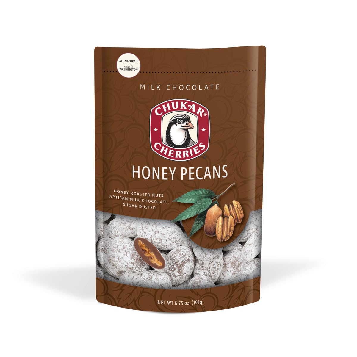 Chukar Cherries Milk Chocolate Honey Roasted Pecans (Pack of 1)