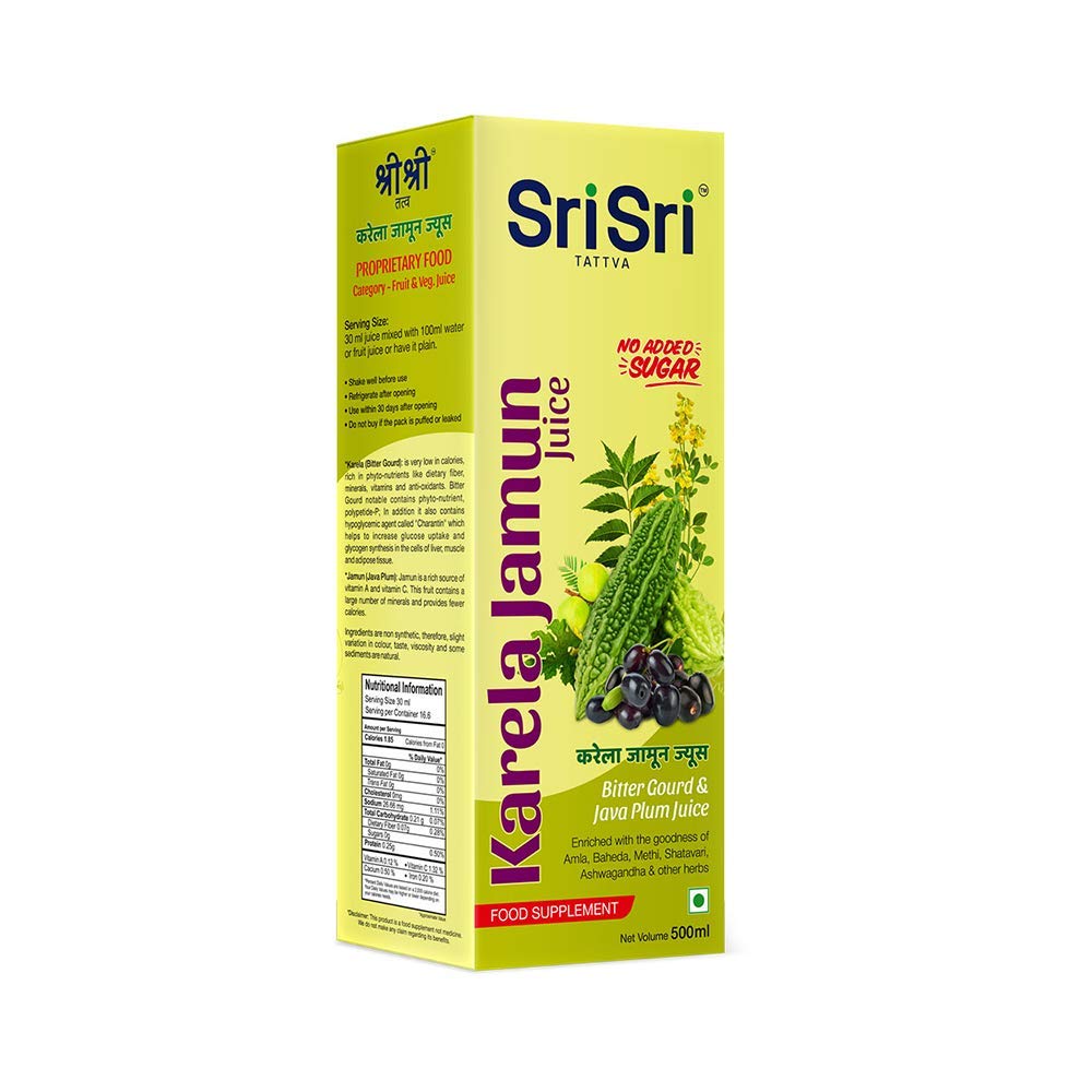 Sri Sri Tattva Karela Jamun Juice -500 ml Liquid