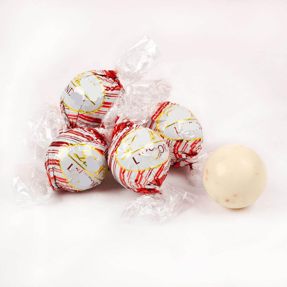 27 ct White Chocolate Peppermint Bulk Candy Truffles (12oz Bag)