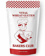 Bakers Club Artisan Vital Wheat Gluten 10oz - Bread Flour Enhancer, High Protein, Seitan Flour, Low Carb, Vegan, Non GMO Gluten Powder - Made in USA