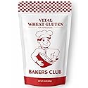 Bakers Club Artisan Vital Wheat Gluten 10oz - Bread Flour Enhancer, High Protein, Seitan Flour, Low Carb, Vegan, Non GMO Gluten Powder - Made in USA
