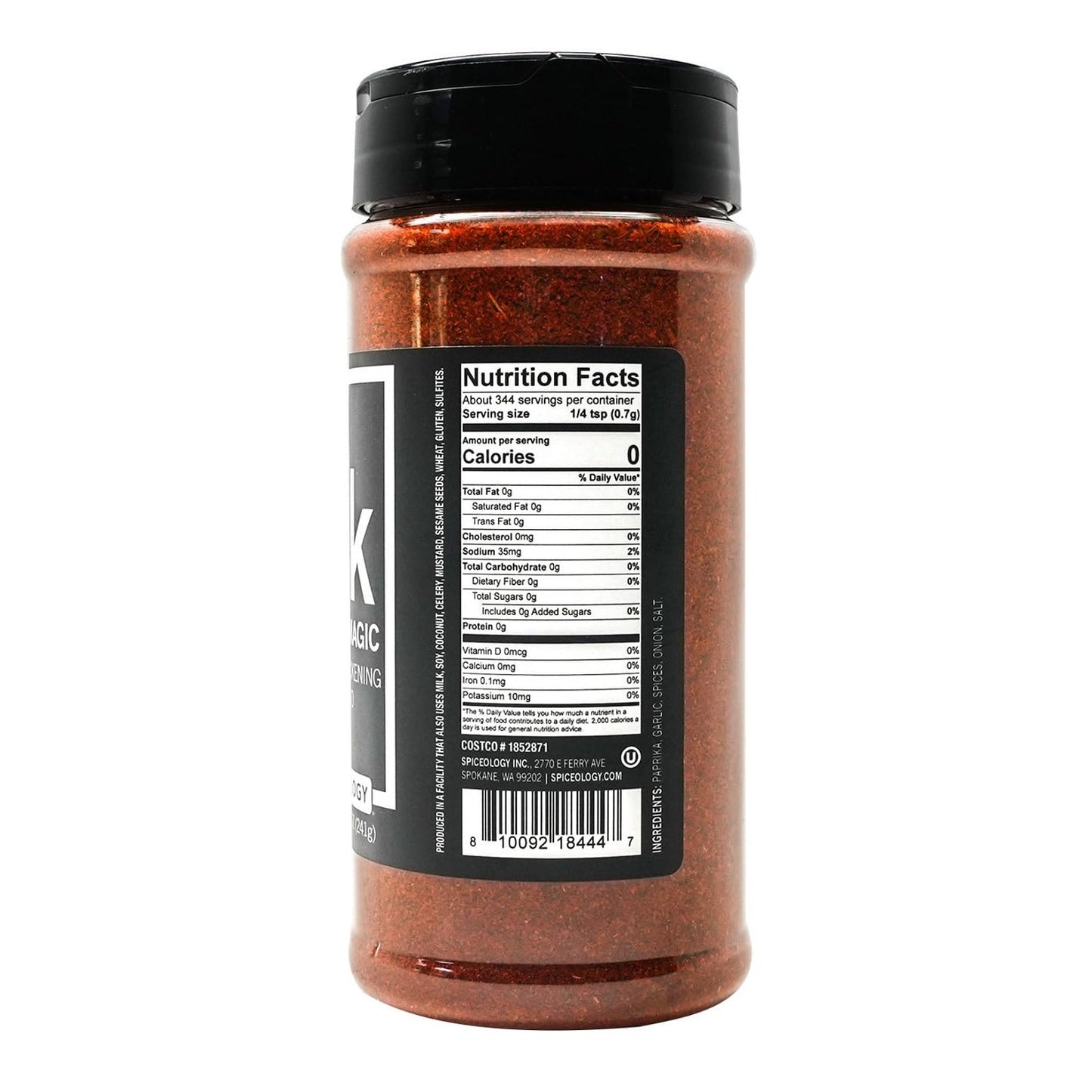 Black Magic Cajun Blackening Blend by Spiceology | Bold & Savory Blackening Seasoning for Chicken, Fish, Turkey, and More | Versatile Cajun Spice