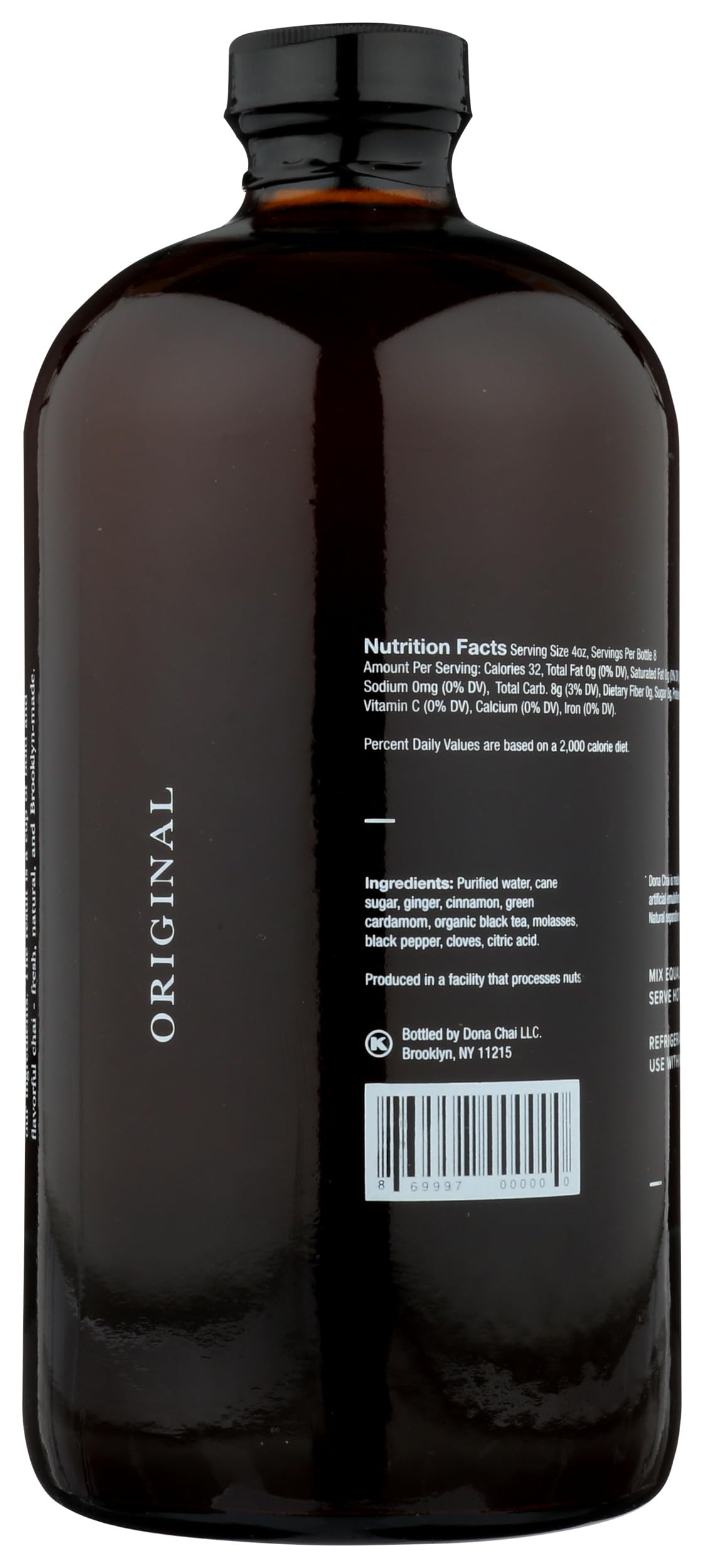 Dona Chai, Tea Concentrate Chai, 32 Fl Oz