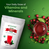 Z Natural Foods Organic Cranberry Juice Powder, Nutrient-Packed Superfood Powder, Perfect for Smoothies, Tea, Juice, Cooking, and Baking, Vegan