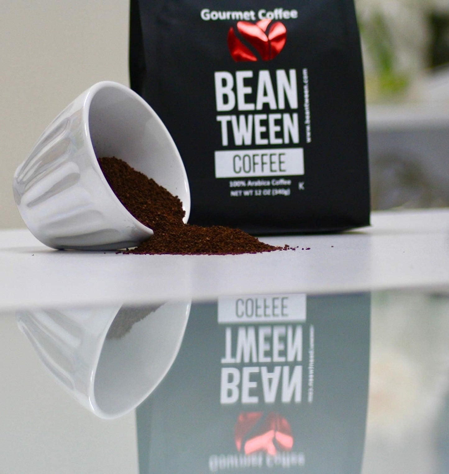 Beantween Coffee: Premium Organic BLONDE ROAST Ground (12oz) of 100% Arabica Coffee - Low Acid, MOLD-FREE, Certified Organic, Kosher, Single Origin