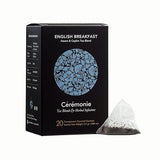 Ceremonie Tea Blends & Herbal Infusions - English Breakfast Assam & Ceylon Tea Blend - Full-Bodied Black Tea with Caramel Notes - 20 Transparent
