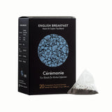 Ceremonie Tea Blends & Herbal Infusions - English Breakfast Assam & Ceylon Tea Blend - Full-Bodied Black Tea with Caramel Notes - 20 Transparent
