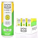 Organic Green Tea + Yerba Mate Drink by Marquis |Antioxidant Infused Sparkling Beverage | Zero Sugars, Zero Calories | Citrus Yuzu Flavor Super Tea |