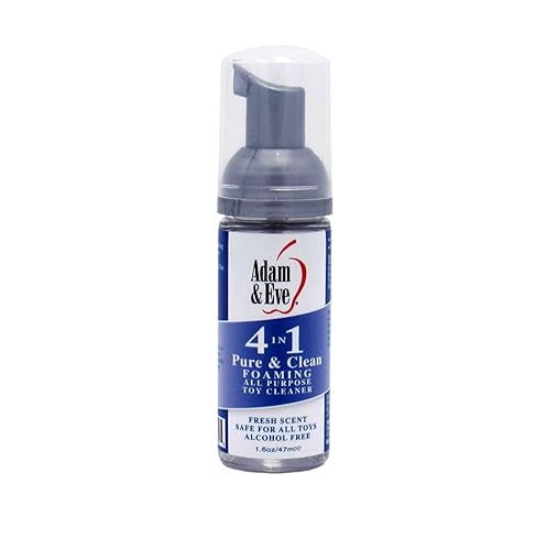 Adam & Eve Sex Toy Cleaner, 4 In 1 Pure And Clean Foaming Adult Toy Cleaner, Fast Acting Misting Spray For Adult Toys, Vibrators, Dildos, Tea Tree Oil