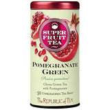 The Republic of Tea - Pomegranate Green SuperFruit Tea, 50 Tea Bags, Antioxidant Blend, Gluten Free