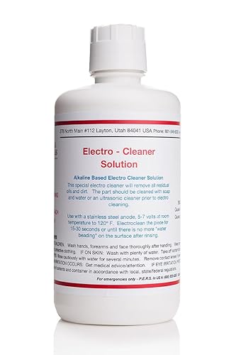 Gold Plating Services 32 oz/1 Liter - Electro - Cleaner Solution - Bath or Brush Electroplating Supplies