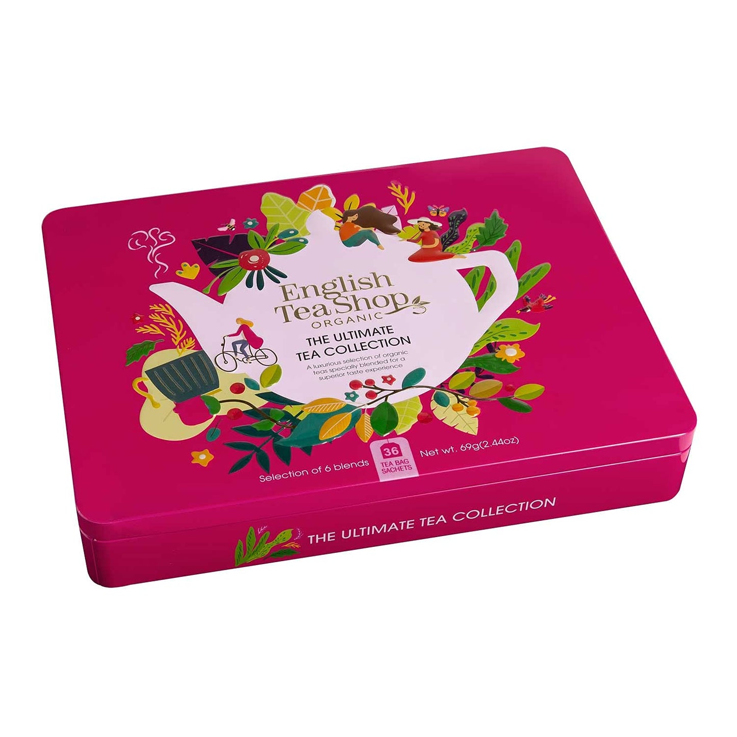 English Tea Shop - Ultimate Tea Collection- Gift Tin - 36 Tea Bag Sachets, 69g